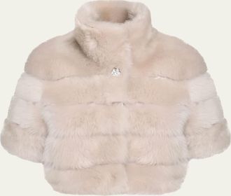 Gorski Reversible Merinillo Shearling Lamb Bolero