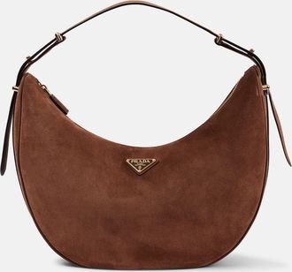 Prada Borsa a spalla Arque Large in suede