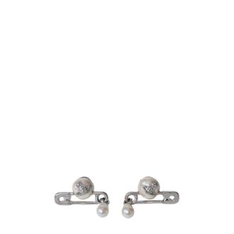 Vivienne Westwood Orb Stud Oorbellen - Dames - Oorbellen - Grijs - ONE Size - Accessoires