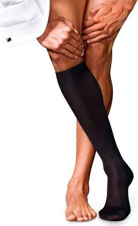 Falke No. 6 Merino Wool Silk Luxury Dress Socks in Black at Nordstrom, Size Medium