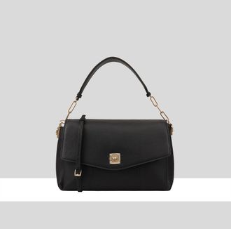 Paul Costelloe Womens Girona Leather Cross Body Bag - Black - One Size