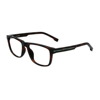 Lacoste Eyeglasses Square Full Rim, Havana Frame And Clear Demo Lens Lens L2887N230