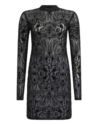 Philipp Plein Korte Jurk Gothic Plein