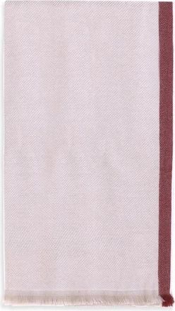 Brunello Cucinelli Kasjmier Sjaal met Monochroom Patroon - Heren - Wintersjaals - Roze - ONE Size - Kasjmier - Accessoires