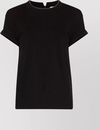 Brunello Cucinelli cotton jersey crew neck short sleeve t-shirt