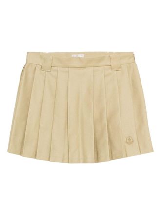 Moncler Pleated A-Line Skirt With Logo