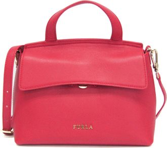 Furla Leather Handbag Shoulder Bag (Pre-Owned)