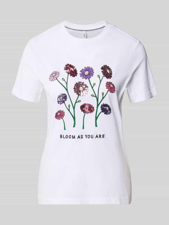 Only Slim Fit T-Shirt aus reiner Baumwolle Modell KITA in Weiss, Gr&ouml;&szlig;e XS