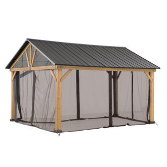 Sunjoy Direct Red Para Cenador De Madera De Cedro 336cm X 400cm
