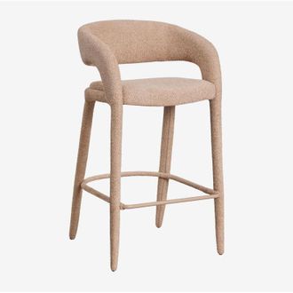 Sklum Sklum - Pack De 4 Taburetes Altos Tapizados Arazeina