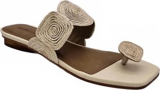 Bernardo Women Palermo Raffia Sandal In White