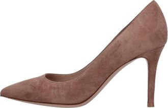 Gianvito Rossi Met hak beige - Dames - Pumps - Bruin - 36 EU - Su&egrave;de - Schoenen