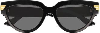 Bottega Veneta Sunglasses Bv1035 S 001 Black/Grey Women