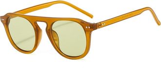 Generic Mens Outdoor Vacation Sunglasses Womens Driving Sports Decorative Sun Glasses(Orange)