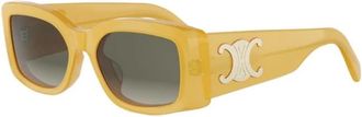Celine Triomphe Zonnebril - Dames - Zonnebrillen - Oranje - 53 MM - Accessoires