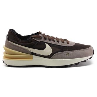 Nike Waffle One Suede Textile Mens Low Top Trainers - Light Chocolate Natural - Size:UK 6.5