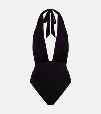 Max Mara Calle halterneck swimsuit