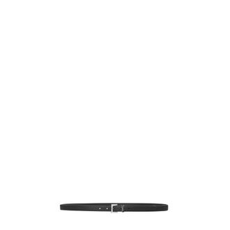 Saint Laurent Belts, male, Black, Size: 95 CM Cassandre Thin Belt