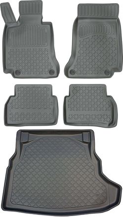 OEM Juego De Alfombrillas Para Coche Y Maletero Para Mercedes Clase C W205 Sed&aacute;n A Partir De Marzo De 2014
