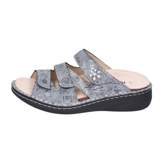 Finn Comfort Comfort Pantolette - Dames - Schoenen - Grijs - Maat: 38 EU Leer