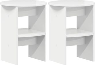 vidaXL Armario Auxiliar 2 Uds. Alto Brillo &Oslash;40 X 50 Cm Vidaxl