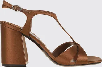 Jimmy Choo London Sandali Kesia in raso con tacco alto quadrato e cinturino