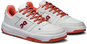 On THE ROGER CH Varsity Tennis Sneaker in White/Flame at Nordstrom, Size 10.5