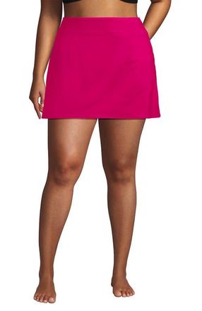 Lands End Swim Skirt Swim Bottoms in Riviera Rose at Nordstrom, Size 18W