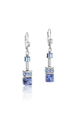 Coeur de Lion Geocube Earrings in Sodalite & Haematite Blue at Nordstrom