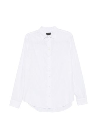 Emporio Armani Mens Linen Blend Shirt