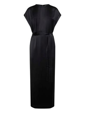 Toteme belted maxi dress - women - Viscose - 36 - Black
