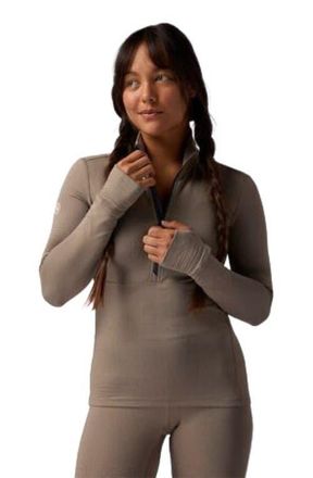 Backcountry Pines Micrrid Ultra-Lt Baselayer 1/4-Zip Top - Womens in Fallen Rock at Nordstrom, Size X-Large