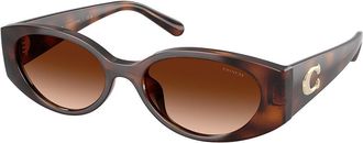Coach HC8462U CFU06 512074 Womens Sunglasses Tortoiseshell Size 54