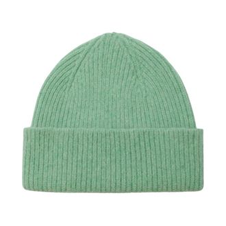 Le Bonnet Beanie van wol en Caregora - Dames - Hoeden - Groen - ONE Size - Wol - Accessoires