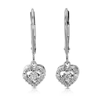 Vir Jewels 1/8 cttw Lab Grown Diamond Dangle Earrings in Sterling Silver With Lever Backs For Women