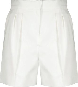 Max Mara Short Shorts - Dames - Korte Broeken - Wit - 2XS - Katoen - Korte Broeken