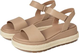 Sorel Sunpeak Platform Sandals Womens Dress Sandals Honest Beige/Chalk : 10.5 B - Medium, Synthetic