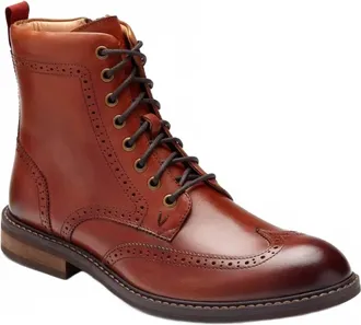 Vionic Mens Wesley Boot In Chestnut