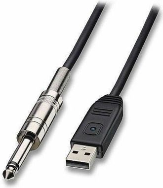 Trade Shop Trade Shop - Cavo Adattatore Per Chitarra Da Jack 6,5mm A Usb Per Pc Lunghezza 3 Metri Kl3623