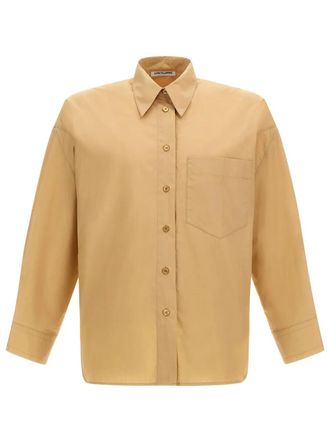 Low Classic Katoenen blouse - Beige