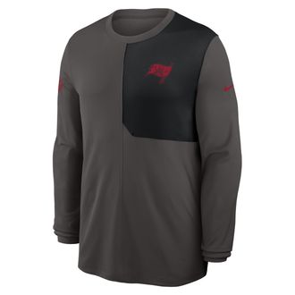 Nike Tampa Bay Buccaneers Sideline Coach Nike Mens Dri-FIT NFL Long-Sleeve Top in Grey | 03B1467M8B-81D