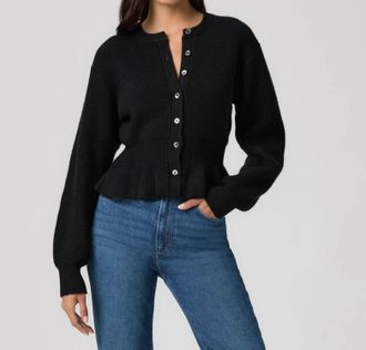 Paige Roslin Cardigan In Black