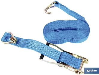 cofan Cofan - Cto Trincaje Ganch. Cerrad. 5000kgx10mts., Con Capacidad De Carga Desde 1.500 Hasta 8.000 Kg. Con Cinta Poli&eacute;ster De Grueso Especial, De 8 Met