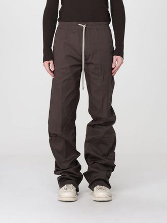 Rick Owens Straight-Leg Trousers in Stretch Cotton with Drawstring Waist