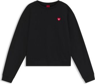 HUGO BOSS All-gender Cotton-terry sweatshirt with heart logo