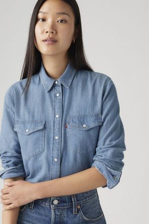 Levi's Falda Linen+ Denim Iconic Western - Mujer - XS - Azul / Play Break