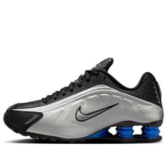 Nike (WMNS) Nike Shox R4 Metallic Silver Black Racer Blue AR3565-006