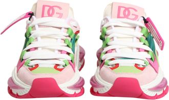 Dolce & Gabbana Multicolor Leather Airmaster Low Top Sneaker Womens Shoes