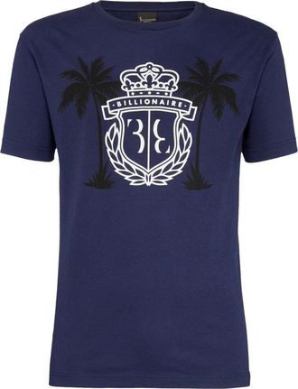 Billionaire Boys Club T-Shirt Round Neck Palms - Heren - T-shirts - Blauw - XS - Katoen - Tops