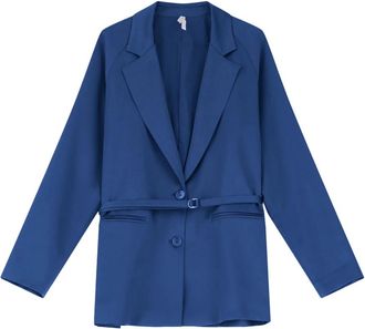 Imperial Blazer - Dames - Blazers - Blauw - M - Leer - Jassen
